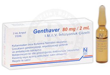 GENTHAVER   80 MG 1 AMPUL