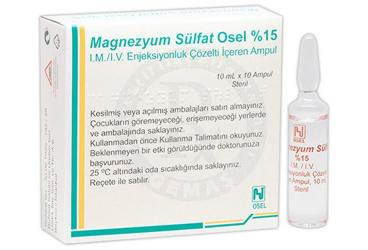MAGNEZYUM SULFAT %15 10 ML 10 AMPUL