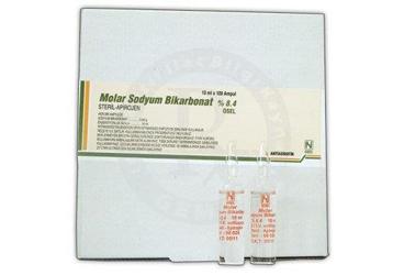 MOLAR SODYUM BIKAR. BIOSEL 10 MLX100 AMPUL