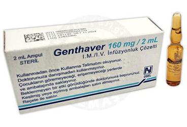 GENTHAVER 160 MG IM/IV INFUZYON ICIN SOLUSYON ICEREN 2ML X 1 AMPUL