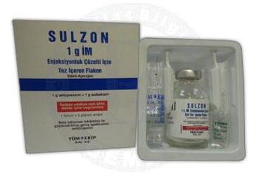 SULZON 1 GR IM ENJEKSIYONLUK TOZ ICEREN FLAKON
