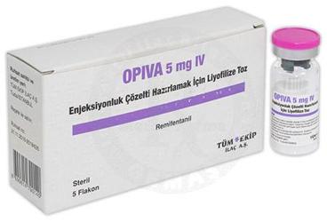 OPIVA 5 MG IV ENJEKSIYONLUK COZELTI HAZIRLAMAK ICIN LIYOFILIZE TOZ (5 ADET)