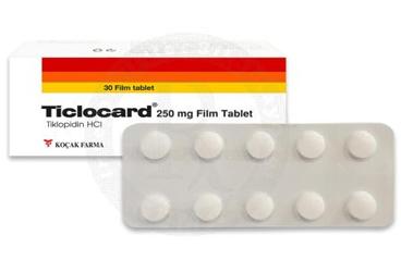 TICLOCARD 250 MG 30 FILM TABLET
