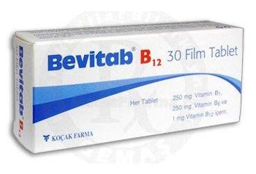 BEVITAB B12 250 MG/250 MG/1 MG FILM TABLET (30 FILM TABLET)