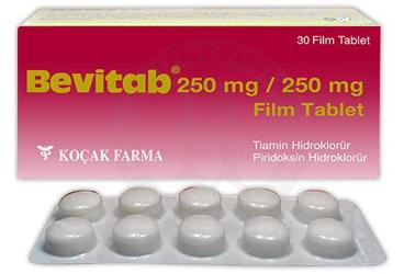 BEVITAB 250/250 MG FILM KAPLI TABLET ( 30 FILM KAPLI TABLET)