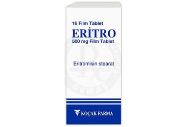 ERITRO 500 MG 16 TABLET