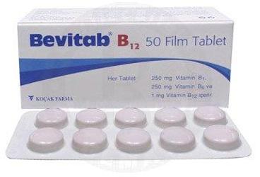 BEVITAB B12 250 MG/250 MG/1 MG FILM TABLET (50 FILM TABLET)