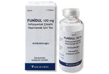 FUNIDUL 100 MG INFUZYONLUK  COZELTI HAZIRLAMAK ICIN TOZ
