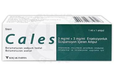 CALES 3 MG/ML + 3 MG/ML ENJEKSIYONLUK SUSPANSIYON ICEREN AMPUL ( 1 AMPUL)