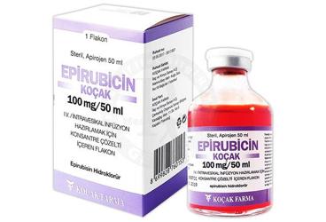 EPIRUBICIN KOCAK 100 MG/50 ML IV INF. HAZIRLAMAK ICIN KONSANTRE COZELTI ICEREN FLAKON