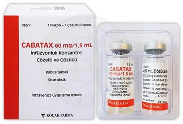 CABATAX 60 MG/1,5 ML INFUZYONLUK KONSANTRE COZELTI VE COZUCU 1 FLAKON