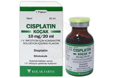 CISPLATIN-KOCAK 10 MG/20 ML INFUZYON ICIN KONSANTRE SOLUSYON ICEREN FLAKON