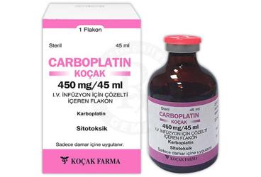 CARBOPLATIN-KOCAK 450 MG/45 ML IV INFUZYON ICIN SOLUSYON ICEREN FLAKON