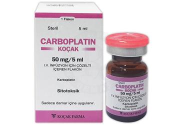 CARBOPLATIN-KOCAK 50 MG/5 ML  IV INFUZYON ICIN SOLUSYON ICEREN FLAKON