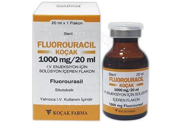FLUOROURACIL KOCAK 1000 MG/20 ML IV ENJEKSIYON ICIN SOLUSYON ICEREN FLAKON