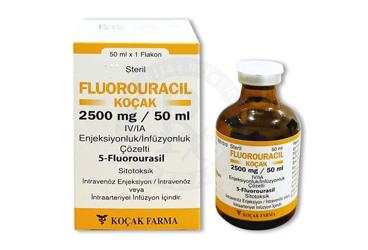 FLUOROURACIL-KOCAK 2500 MG/50 ML IV/IA ENJEKSIYONLUK/INFUZYONLUK COZELTI
