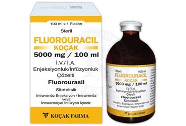 FLUOROURACIL-KOCAK 5000 MG / 100 ML IV / IA ENJEKSIYONLUK / INFUZYONLUK COZELTI (1 FLAKON)