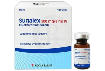 SUGALEX 500 MG/5ML IV ENJEKSIYONLUK COZELTI