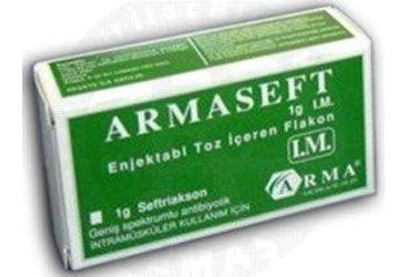 ARMASEFT 1 G IM ENJEKTABL TOZ ICEREN FLAKON