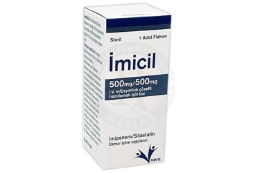 IMICIL 500 MG/500 MG IV INFUZYONLUK COZELTI HAZIRLAMAK ICIN TOZ