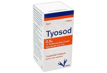 TYOSOD 0,5 G I.V. ENJEKSIYONLUK COZELTI HAZIRLAMAK ICIN TOZ