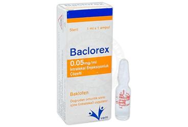BACLOREX 0.05 MG ML INTRATEKAL ENJEKSIYONLUK COZELTI