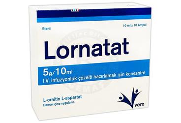 LORNATAT 5 G/10 ML I.V. INFUZYONLUK COZELTI HAZIRLAMAK ICIN KONSANTRE (10 AMPUL)