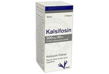 KALSIFOSIN 300 MG/ 30 ML I.V./ I.M. ENJEKSIYONLUK COZELTI