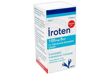 IROTEN 100 MG/5 ML I.V. INFUZYONLUK KONSANTRE COZELTI
