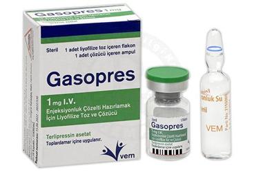 GASOPRES 1 MG I.V. ENJEKSIYONLUK COZELTI HAZIRLAMAK IClN LIYOFlLIZE TOZ VE COZUCU
