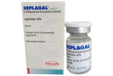 REPLAGAL 1 MG/ML IV INFUZYONLUK KONSANTRE COZELTI, 1 ADET