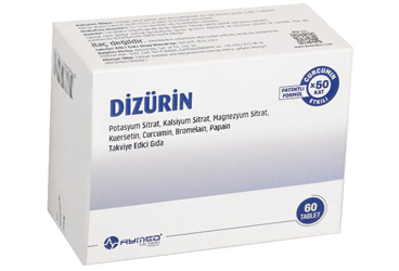 DIZURIN TAKVIYE EDICI GIDA TABLET 60 tablet