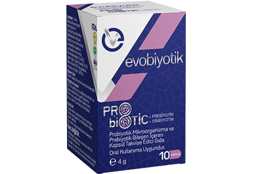 EVOBIYOTIK PROBIOTIC/PREBIOTIC MIKROORGANIZMA ICEREN TAKVIYE EDICI GIDA 30 kapsül