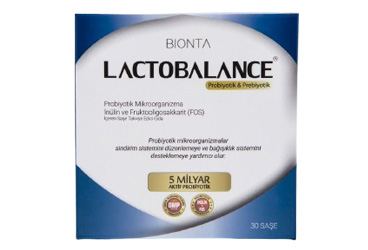 LACTOBALANCE PROBIYOTIK ICEREN TAKVIYE EDICI GIDA SASE 10 saşe