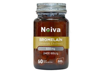 NOIVA BROMELAIN ICEREN TAKVIYE EDICI GIDA KAPSUL 500 mg 60 kapsül