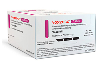 VOXZOGO 0,56 MG 10 DURCHSTECHFLASCHEN MIT PULVER 10 SPRITZEN MIT LÖSUNGSMITTEL (0.7 ML)/VOXZOGO 0,56 MG POWDER AND SOLVENT FOR SOLUTION FOR INJECTION