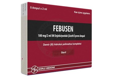 FEBUSEN 100MG/ 2ML I.M. ENJEKSIYONLUK COZELTI IÇEREN AMPUL (5 AMPUL)