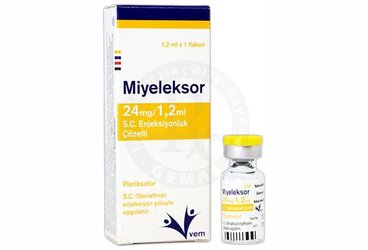 MIYELEKSOR 24 MG/1,2 ML S.C. ENJEKSIYONLUK COZELTI (1 FALKON) 