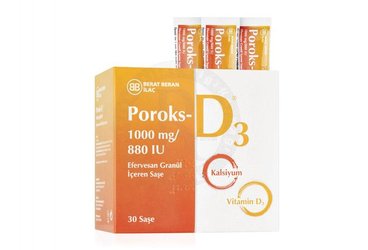 POROKS-D3 1000 MG/880 IU EFERVESAN GRANUL (30 SASE)