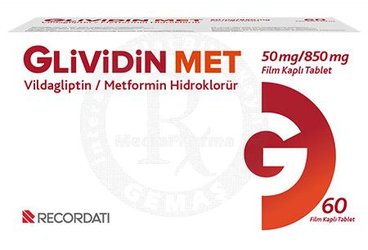 GALENZA MET 50 MG/850 MG FILM KAPLI TABLET (60 TABLET)