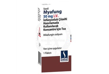 MYAFUNG 50 MG I.V. İNFÜZYONLUK ÇÖZELTİ HAZIRLAMADA KULLANILACAK KONSANTRE İÇİN TOZ (1 FLAKON)