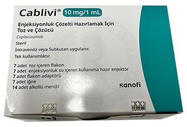 CABLIVI 10 MG/1 ML ENJEKSİYONLUK ÇÖZELTİ HAZIRLAMAK İÇİN TOZ VE ÇÖZÜCÜ (7 ADET)