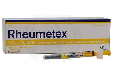 RHEUMETEX 7,5 MG/0,1875 ML ENJEKSIYONLUK COZELTI ICEREN KULLANIMA HAZIR ENJEKTOR (1 ADET)