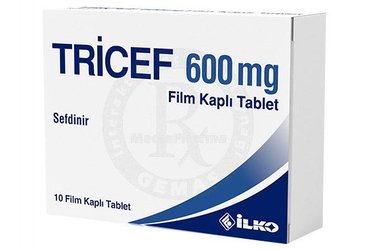 TRICEF 600 MG FILM KAPLI TABLET (10 TABLET)