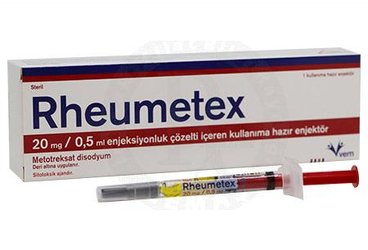 RHEUMETEX 20 MG/0,5 ML ENJEKSIYONLUK COZELTI ICEREN KULLANIMA HAZIR ENJEKTOR (1 ADET)