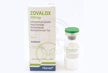 ZOVALOX 250 MG INFUZYONLUK COZELTI HAZIRLAMADA KULLANILACAK KONSANTRE ICIN TOZ