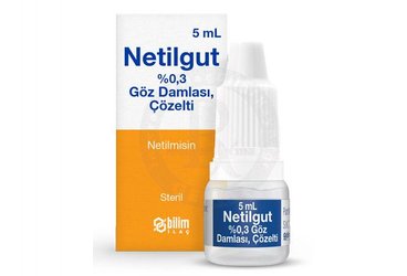 NETILGUT % 0.3 GOZ DAMLASI, COZELTI (5 ML)