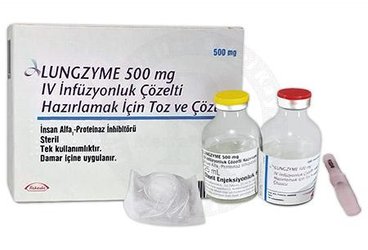 LUNGZYME 500 MG IV INFUZYONLUK COZELTI HAZIRLAMAK ICIN TOZ VE COZUCU (1 FLAKON)