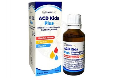 ACDKIDS PLUS 2000 IU+ 3333 IU+70 MG/ML ORAL DAMLA, COZELTI (30 ML)
