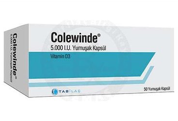 COLEWINDE 5.000 I.U. YUMUSAK KAPSUL (50 ADET)